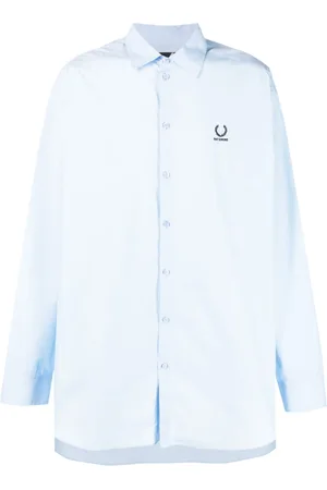 Fred Perry Men Casual - Embroidered-logo oversized shirt