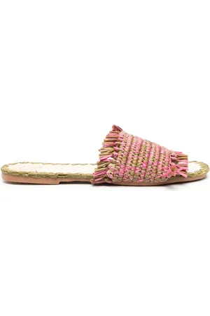 MANEBI Woven flat slides