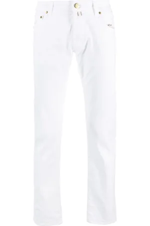 Jacob Cohen Men Slim - Logo-patch slim-cut jeans