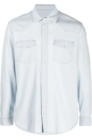 Dondup Plain stretch-cotton denim shirt