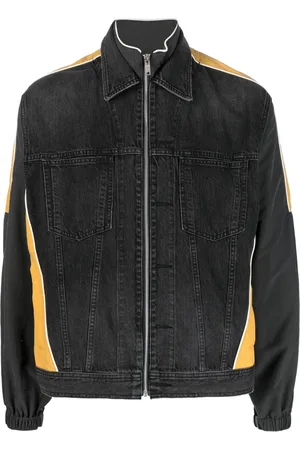 AMBUSH Men Denim Jackets - Contrast-panel denim shirt jacket