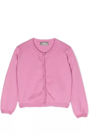 Il gufo Round-neck button-down cardigan
