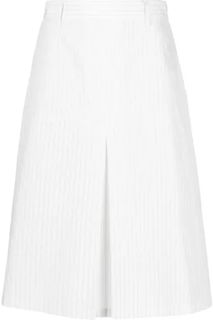 Maison Margiela Pinstriped midi skirt
