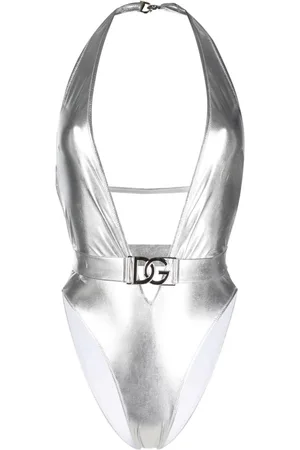 Dolce & Gabbana Logo-plaque swimsuit