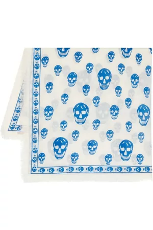 Alexander McQueen Skull-print wool scarf