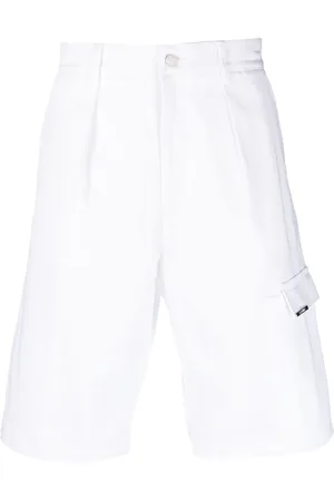 Les Hommes Men Bermudas - Knee-length cotton shorts