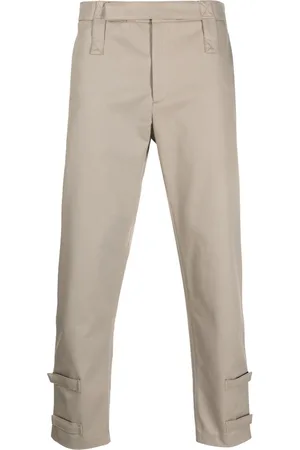 Les Hommes Men Pants - Straight-leg cotton trousers