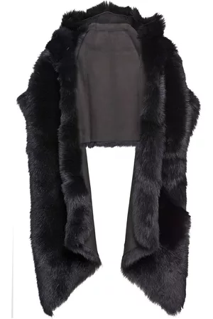 Prada Asymmetric shearling stole