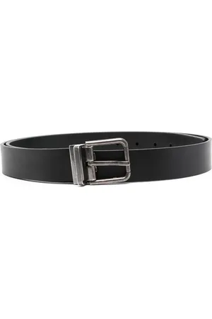 Dolce & Gabbana Men Belts - Engraved-logo leather belt