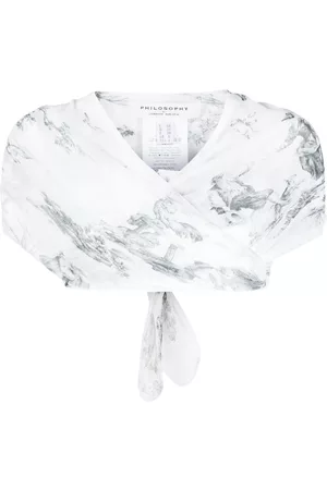 Serafini Graphic-print crop top
