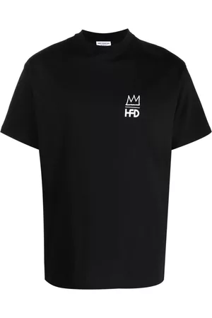 Honey Fucking Dijon X Basquiat logo-print cotton T-shirt