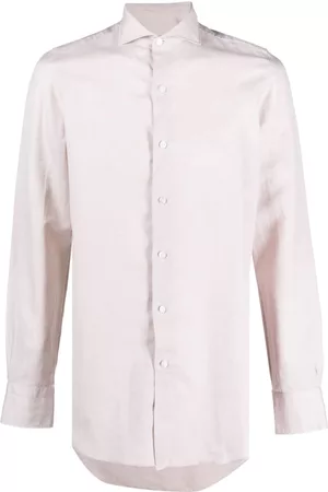 Finamore Plain cotton-linen shirt