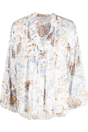 Ermanno Firenze Floral-print tunic top