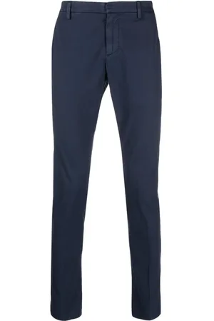 Dondup Men Skinny Pants - Low-rise slim-cut trousers