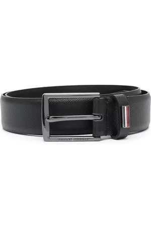 Tommy Hilfiger Logo-plaque leather belt