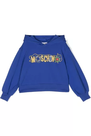 Moschino Logo-print jersey hoodie