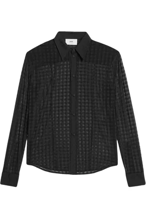 Ami Semi-sheer long-sleeve shirt
