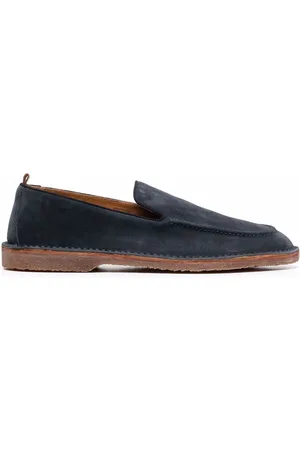 Buttero Men Loafers - Round-toe suede loafers