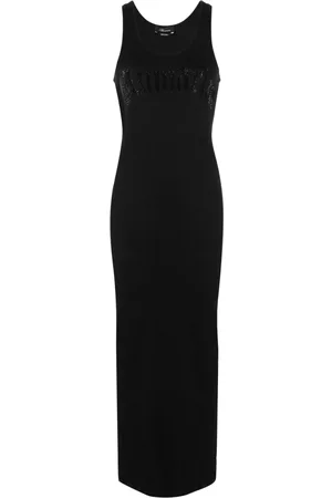 BLUMARINE Logo-print maxi dress