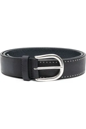 Orciani Men Belts - Stud leather belt