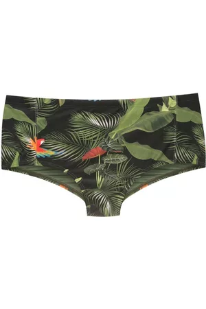 Lygia & Nanny Leaf-print swimming trunks