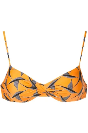 Lygia & Nanny Cassis twisted stretched bikini top