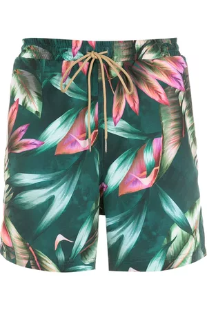 Lygia & Nanny Gil foliage-print swimming shorts