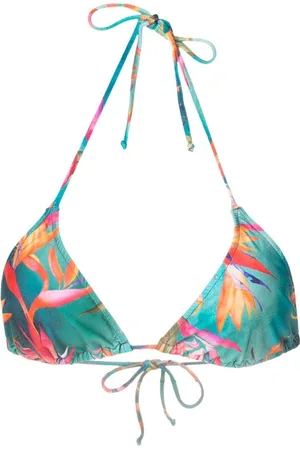 Lygia & Nanny Hanna-printed bikini top