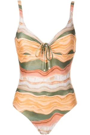 Lygia & Nanny Rosa lace-up swimsuit