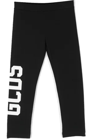 GCDS Logo-print cotton leggings