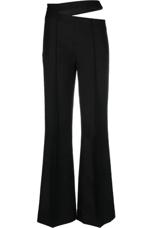 Rohe Cut-out flared wool trousers