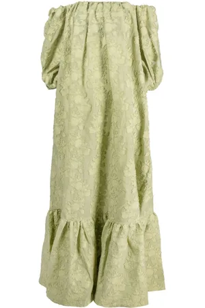 La DoubleJ Sta-Da-Dio off-shoulder maxi dress