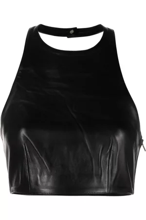 Mainless Sleeveless cropped top