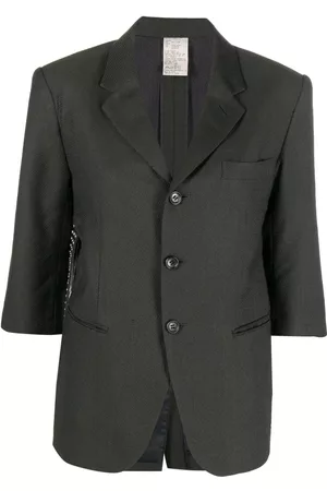 Comme des Garçons 2010s pre-owned studded belt detail short-sleeved jacket