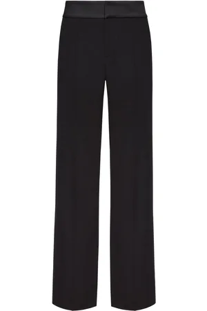 VALENTINO GARAVANI Contrasting-waistband straight-leg trousers