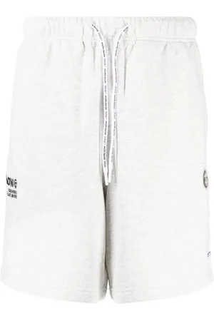 A Bathing Ape Logo-patch drawstring-waist shorts