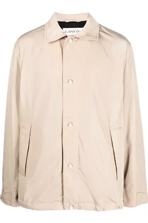 Lanvin Logo-embroidered shirt jacket