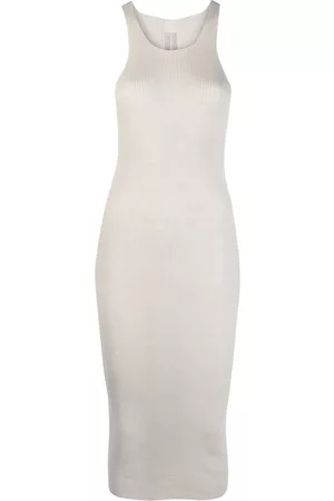 Rick Owens Ribbed-knit midi dress
