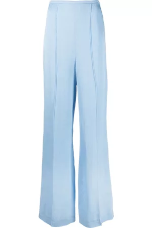 Rohe Pressed-crease wide-leg trousers