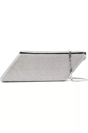 KARA Crystal-embellished box-shaped shoulder bag