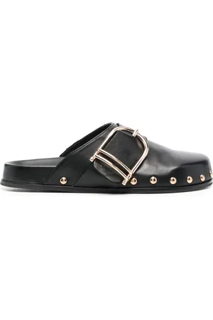 Twin-Set Women Sandals - Buckle-fastened leather mules