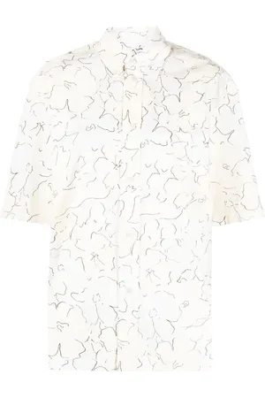 Plan C Floral-print short-sleeve shirt