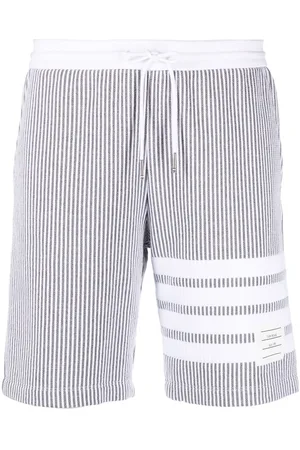 Thom Browne 4-Bar stripe seersucker shorts