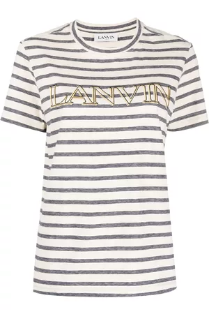 Lanvin Logo-print striped T-shirt