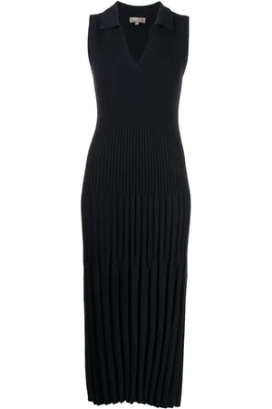 N.PEAL Ribbed-knit cashmere midi dress