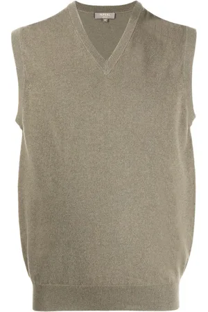 N.PEAL Sleeveless organic-cotton sweater vest