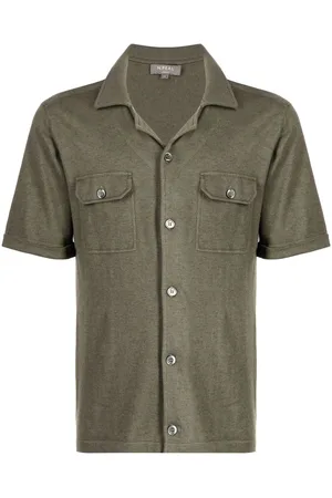 N.PEAL Safari camp-collar shirt
