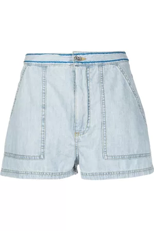 Marni Embroidered-logo denim shorts