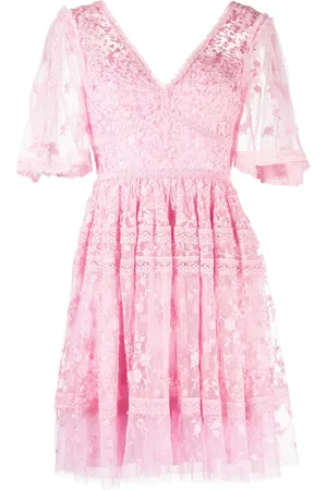 Needle & Thread Sweetheart lace minidress