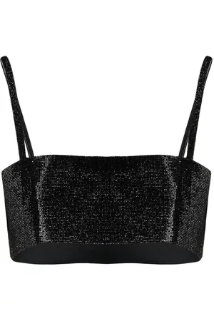 Nué Notes Charlotte crystal-embellished top